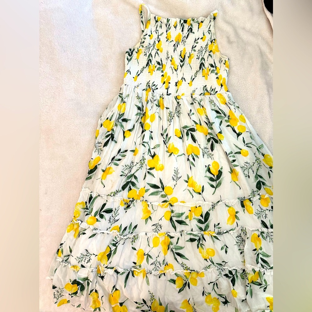 Torrid Lemon smocked front dress